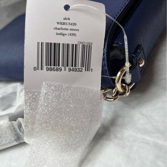 KATE SPADE WOMEN'S CHARLOTTE STREET ALEK CROSSBODY BAG INDIGO PURPLE Brand New! - Picture 3 of 7